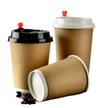2021 pe coated paper cup wholesale with lid and straw supplier